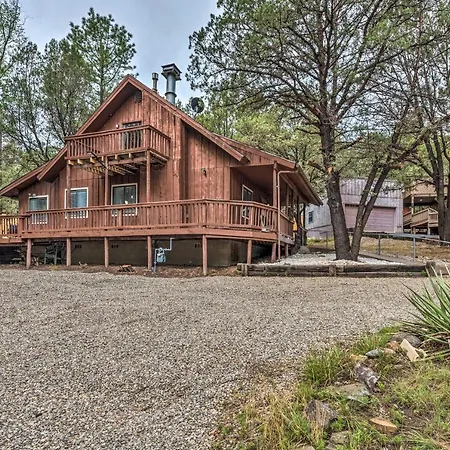 Rustic Ruidoso Cabin With Large Deck And Grill! Exterior photo